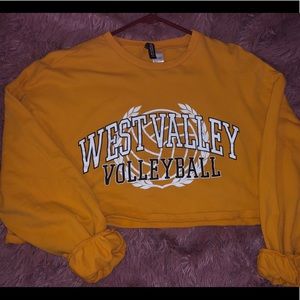 Printed Cropped Long Sleeve